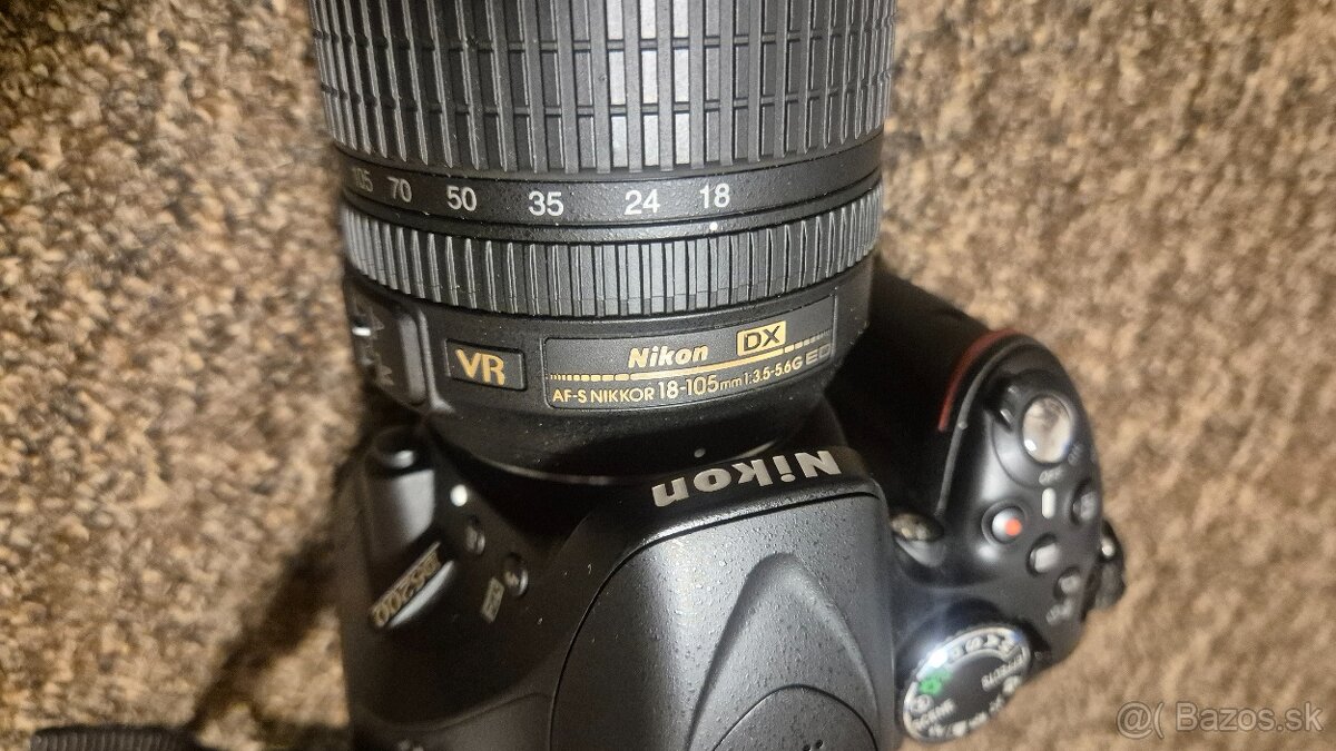 Predám NIKON D5200 + objektív NIKON 18-105 - 7