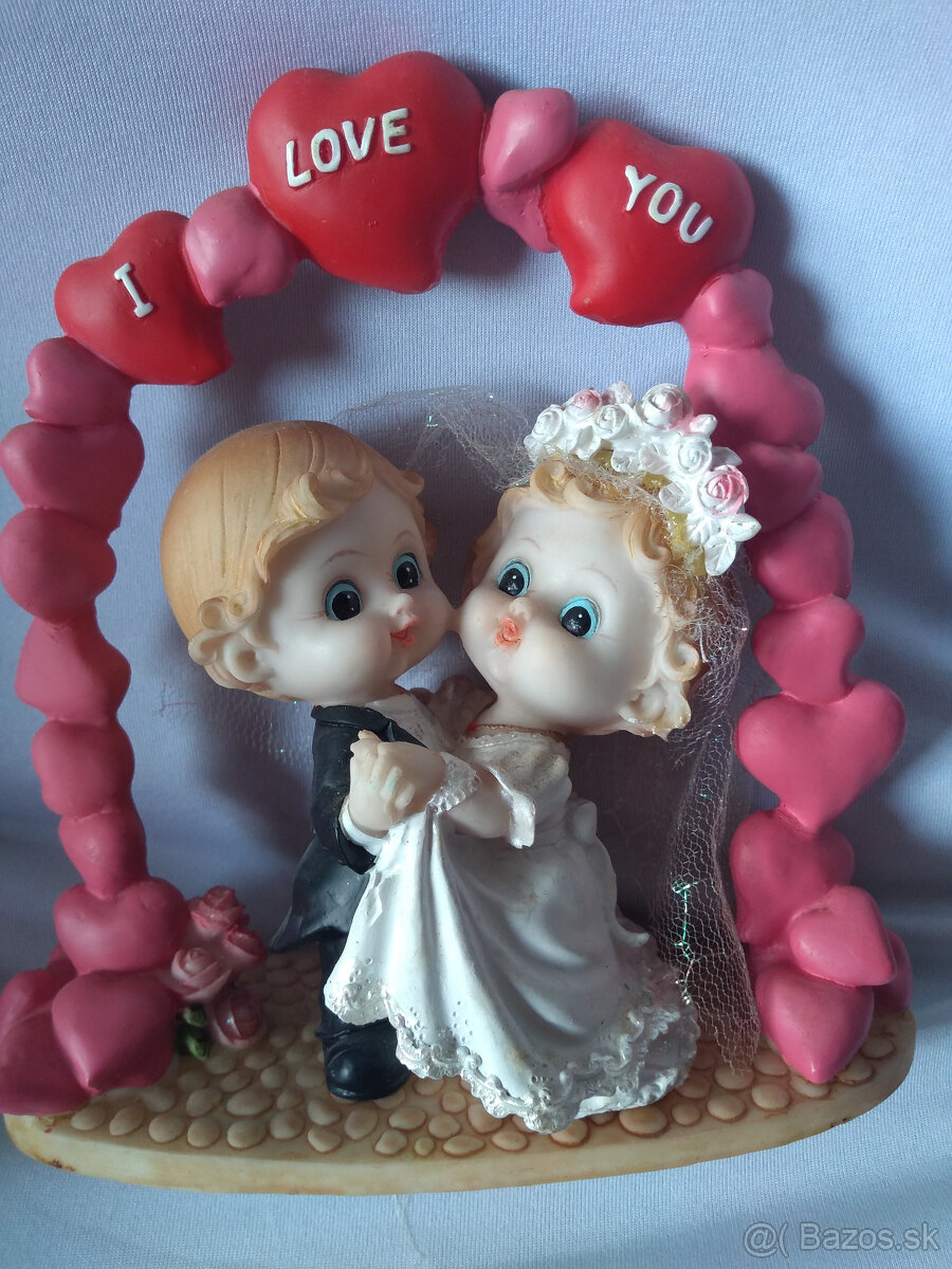 Vankušik na sv.prstene a ozdoby na tortu - 7