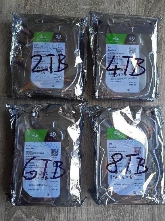 Ext HDD Seagate 8 / 6 / 4 / 2TB Barracuda-nepoužité - Záruka - 7