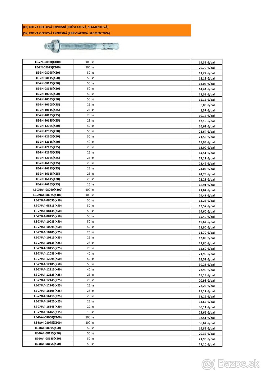 Spojovací materiál - 7