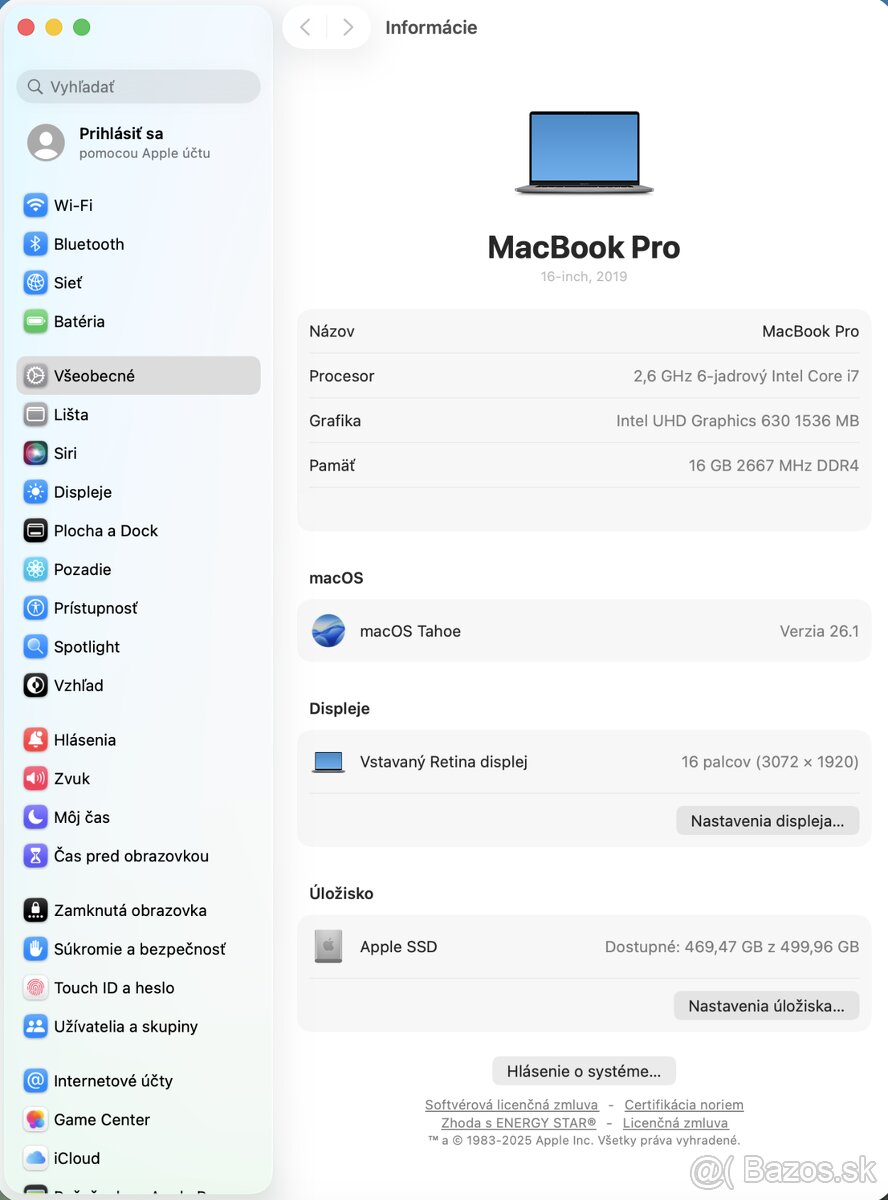 MacBook Pro 16" 2019 16/500GB Space Gray + ZÁRUKA - 7