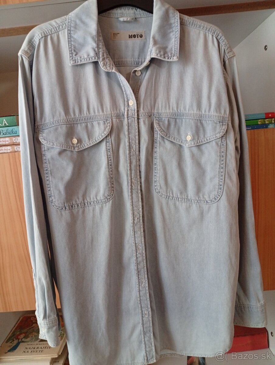 Mikina nová+ Riflová košeľa - 7