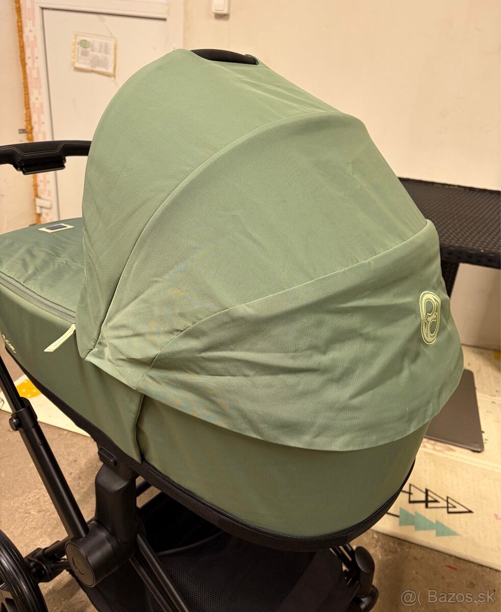Kočík Cybex Priam Matt Black Leaf Green - 7