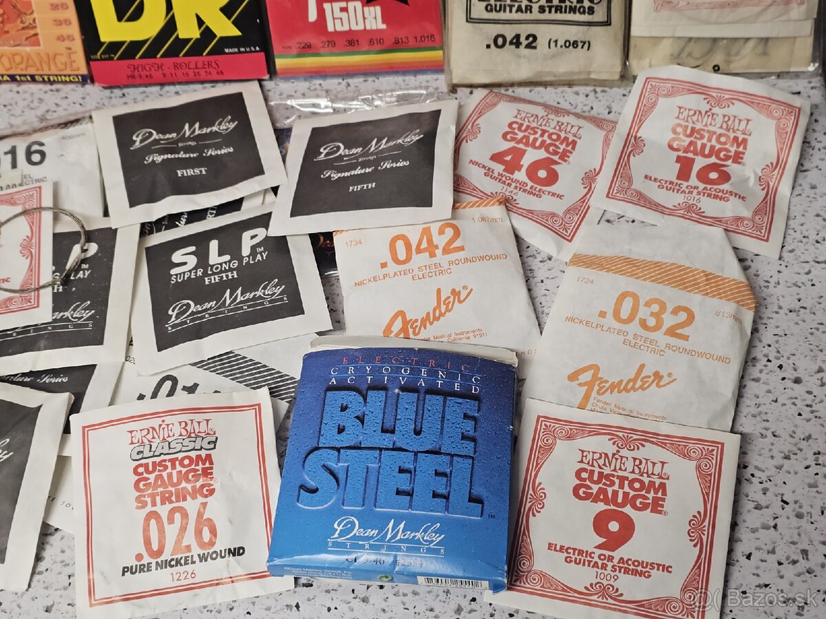 Struny na gitaru - Fender / Vinci / Music star Rotor Orange - 7