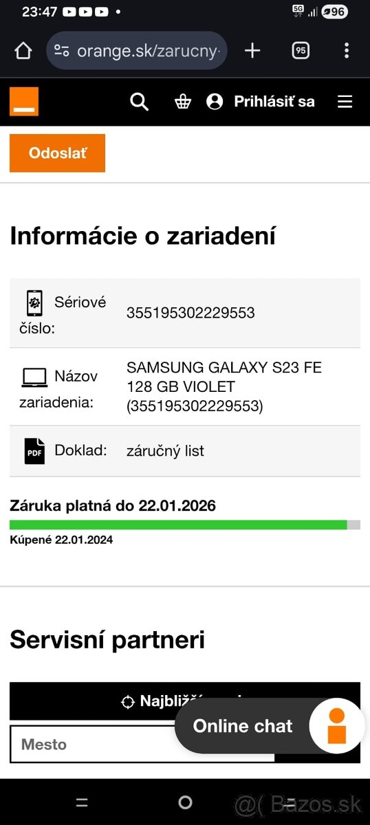 Mobilný telefón Samsung Galaxy S23 FE 5G, 8/128G. - 7