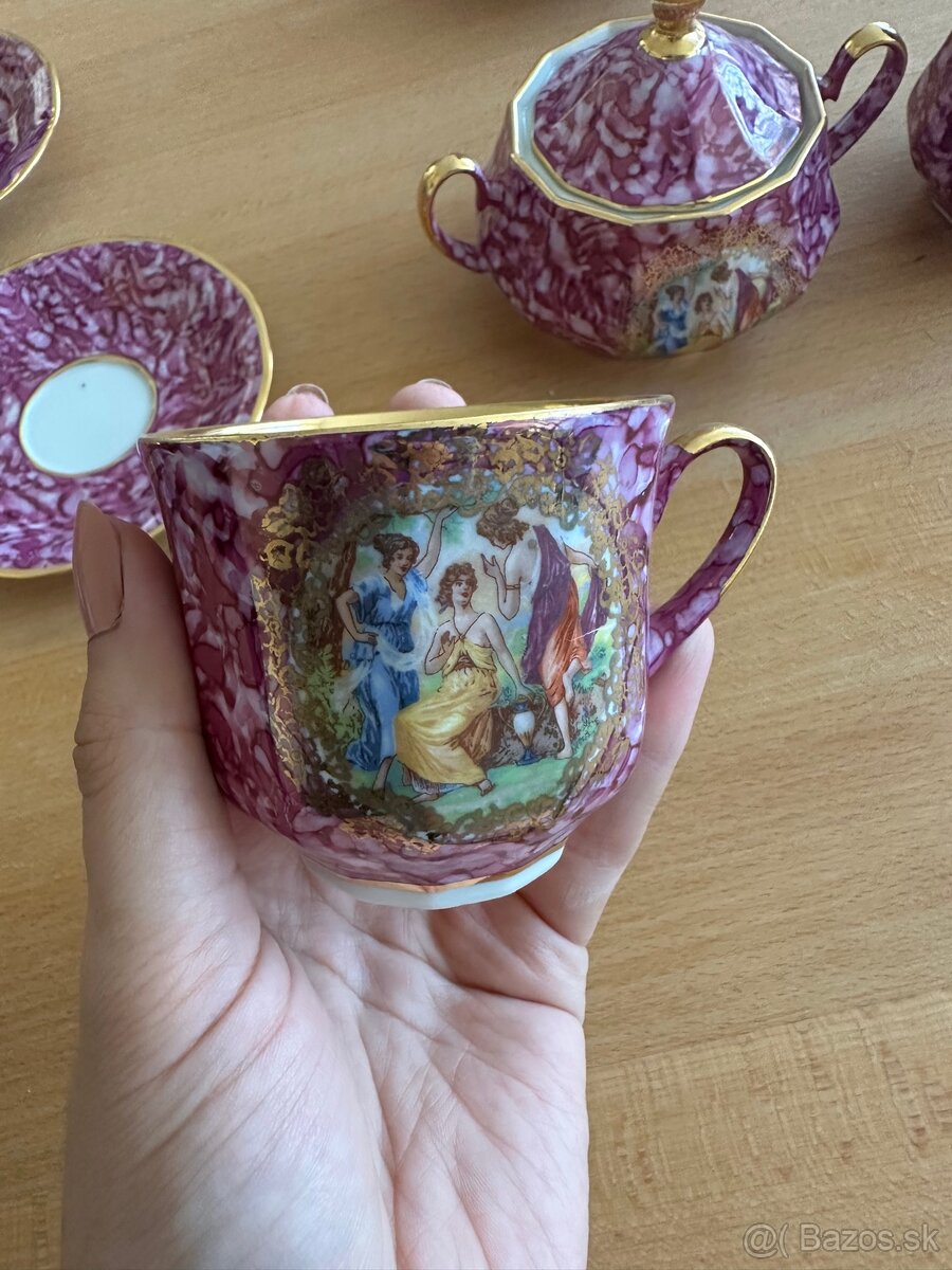 Porcelánový kávový servis EVRO – Made in Czechoslovakia - 7