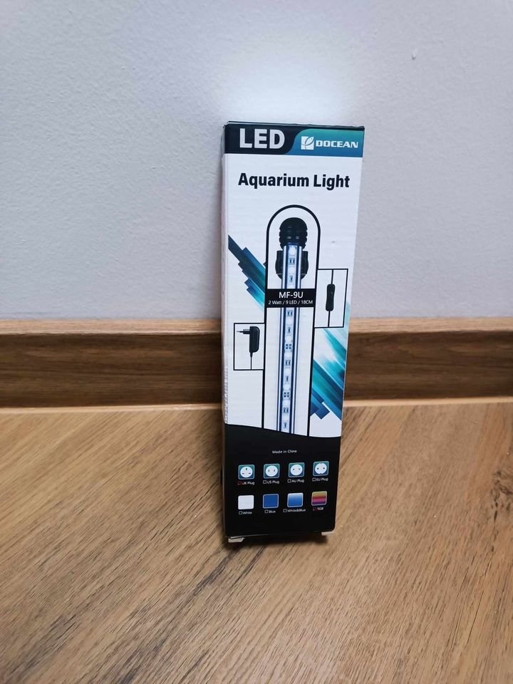 Akvarijní LED RGB osvětlení 18 cm, dálkové ovládání - 7