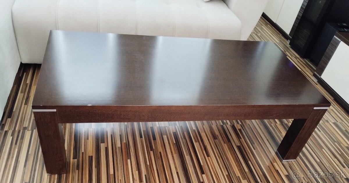 konferenčný stolík z masív-u,130 x 65 x 40 - 7