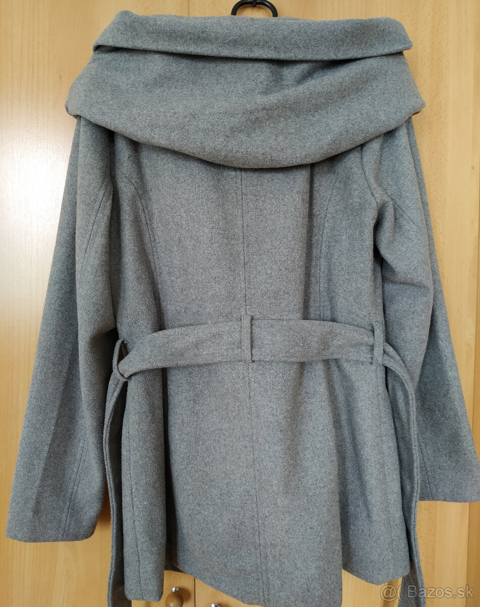 Jesenný dámsky kabát zn. Amisu č. 38 s ovčou vlnou - 7