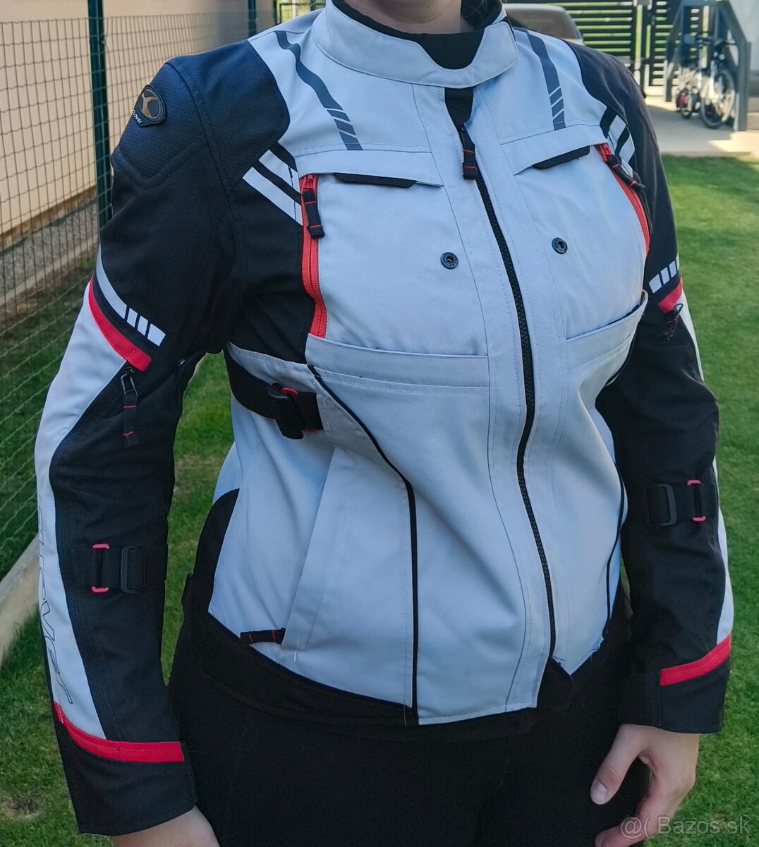 Dámska moto bunda CLOVER HYPERBLADE WP black/grey - 7