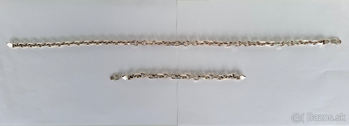 Strieborna retiazka a naramok - 7