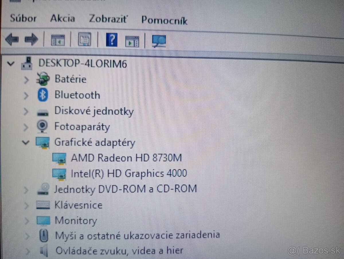 predám notebook Dell Inspiron - Intel core i5 -8gb ram - ssd - 7