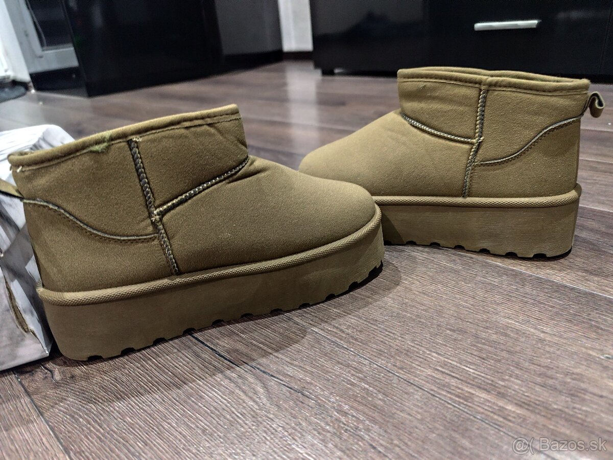 Nové dámske snehule na platforme - 7