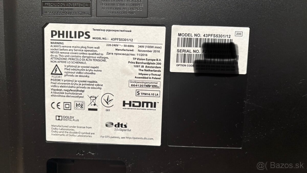 Tleletízor PHILIPS 43" - 7