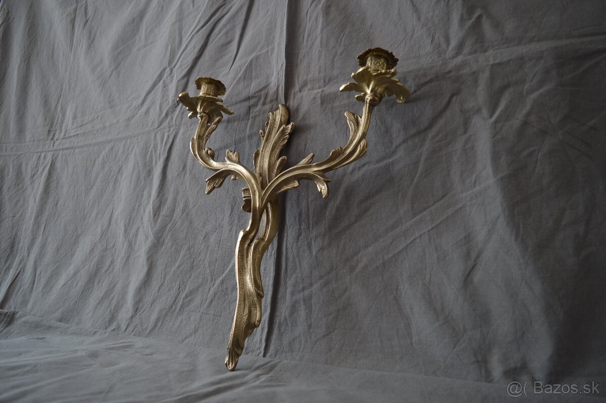 Mosadzné nástenné svietniky - 7