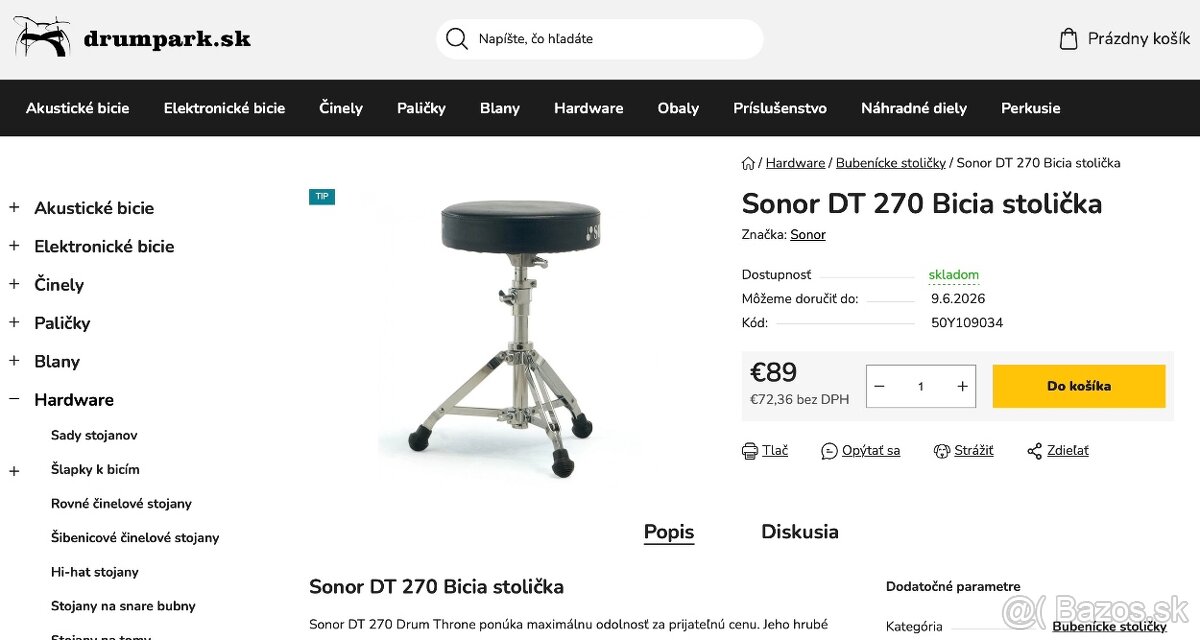 HARDWARE SONOR - NOVE - 7