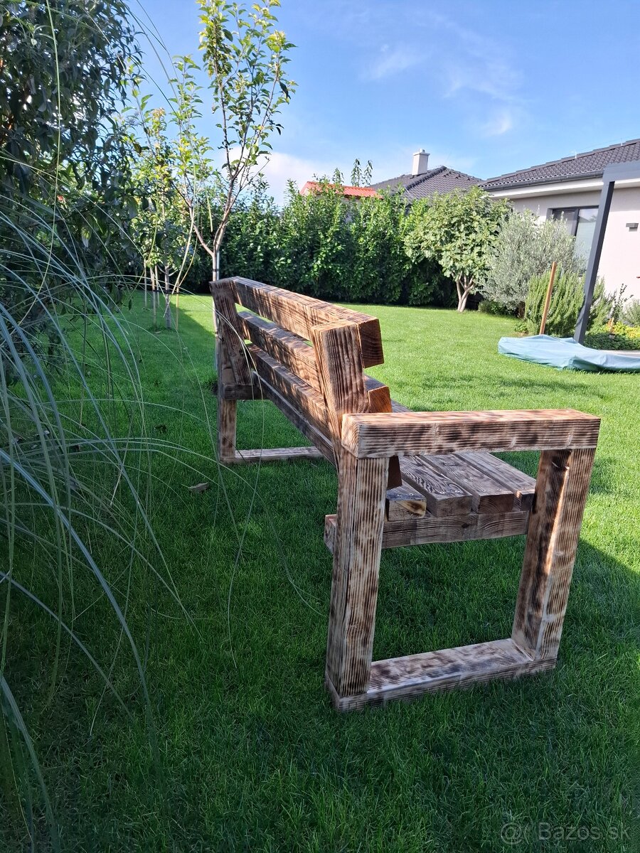Drevená lavička/lavica - 7
