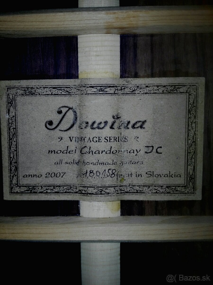 Predam celomasivnu gitaru Dowina Chardonnay+kufor. - 7