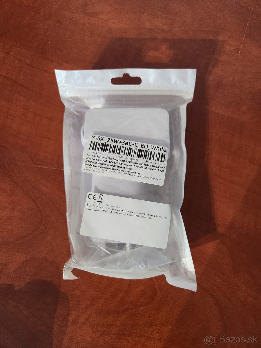 Originálna 25W nabíjačka Samsung C to C, biela - 7