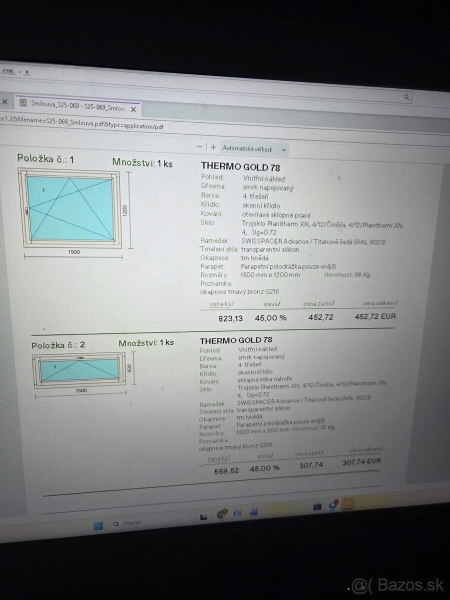 Eurookná nové hnedá farba - 7