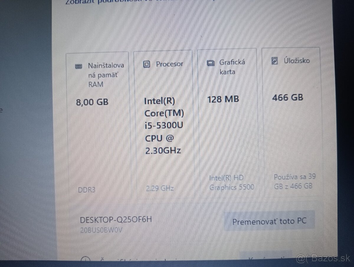 Lenovo Thinkpad t450 / Intel core i5 / 8gb ram / 500gb hdd - 7