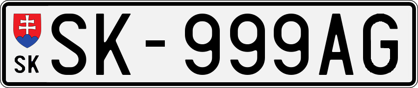 ŠPZ / EČV typ 1/101 (1997-2004) - SK (Svidník) - 7