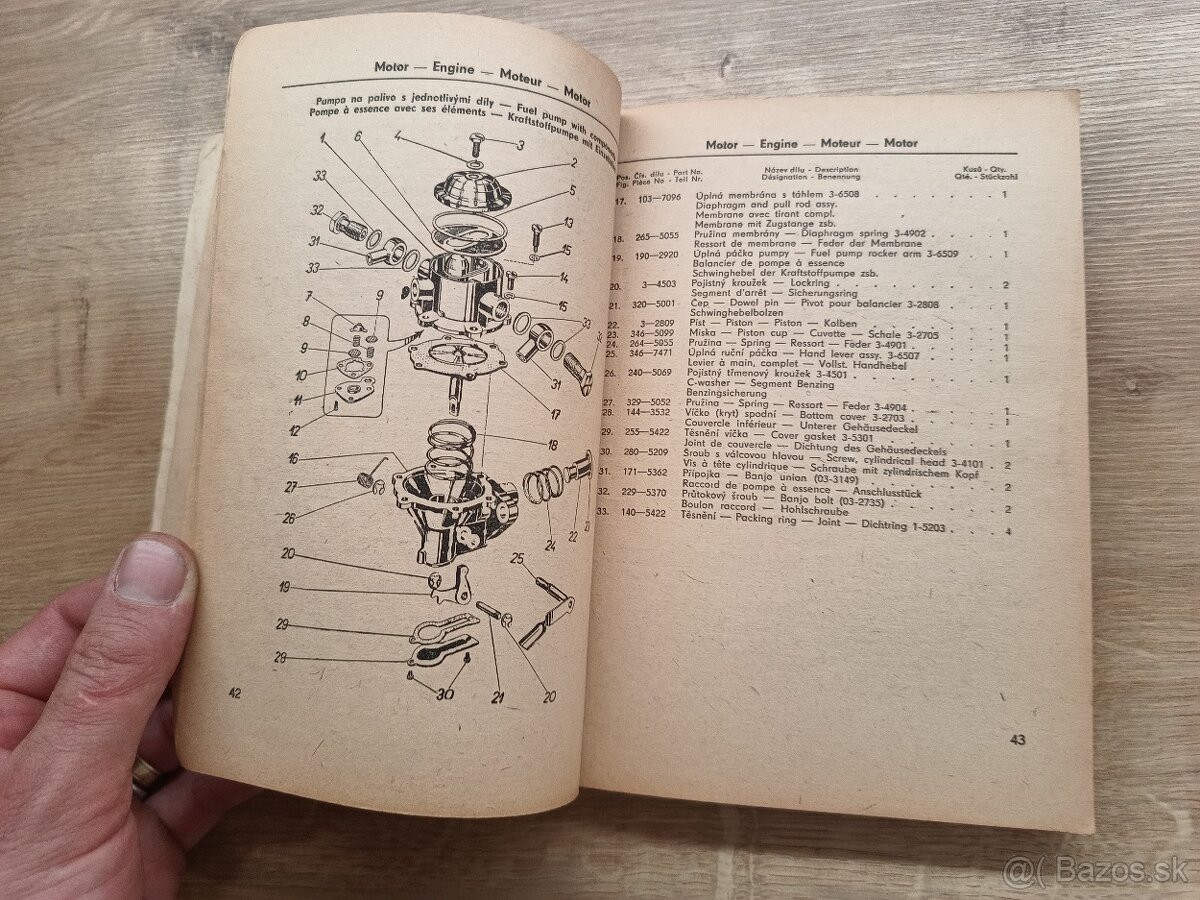 Seznam náhradních dílú Škoda Octavia 1960 - 7