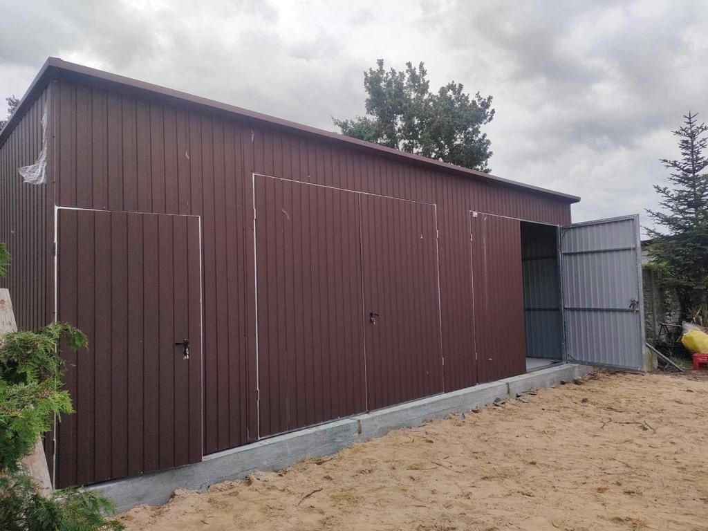 Plechová montovaná hala 9x7m – sklad krmiva, dielňa, garáž - 7