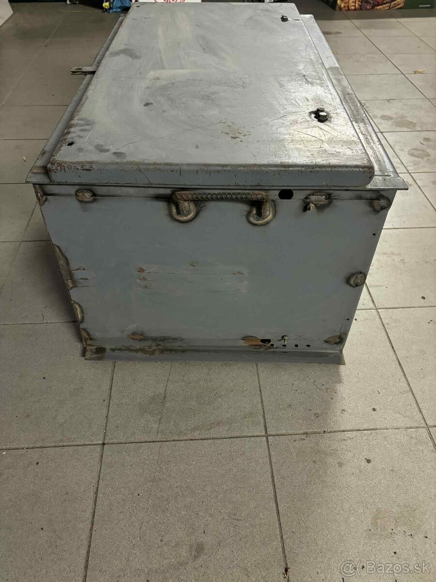 Úložný box na náradie - kovový/sivý - 7