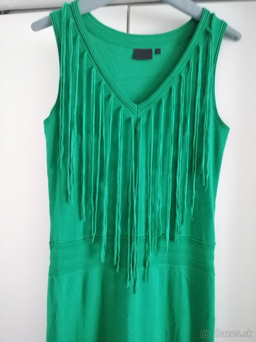Dlhé zelené šaty, veľkosť 38 - 7