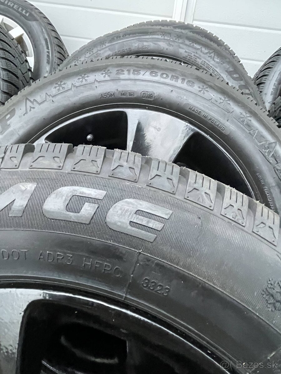 MOON Schwarz Orig.skoda Alu Disky 5x112 215 60 16 Zimné - 7