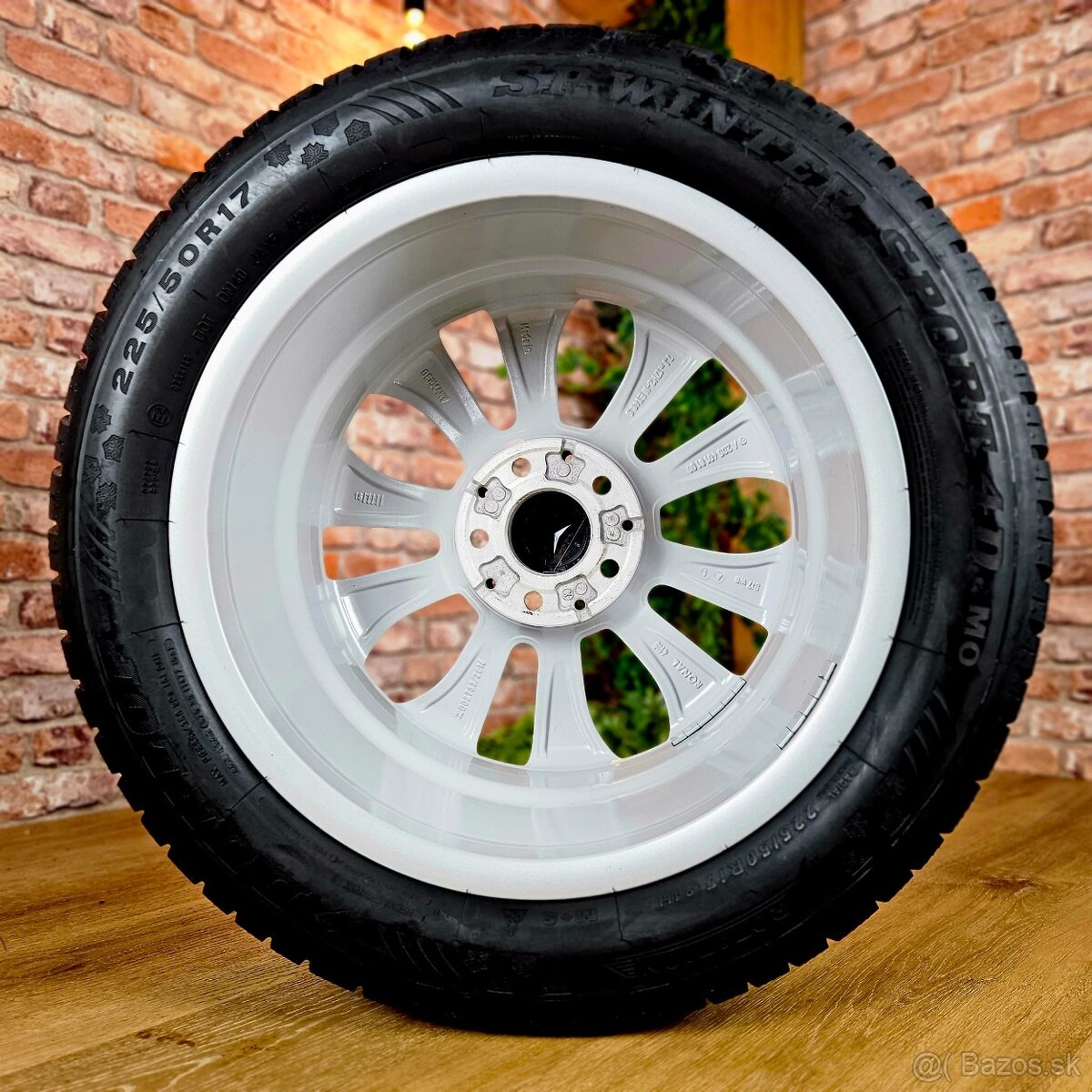 Alu R17 5x112 orig. MERCEDES A+B+C+zimné 225/50R17 - 7