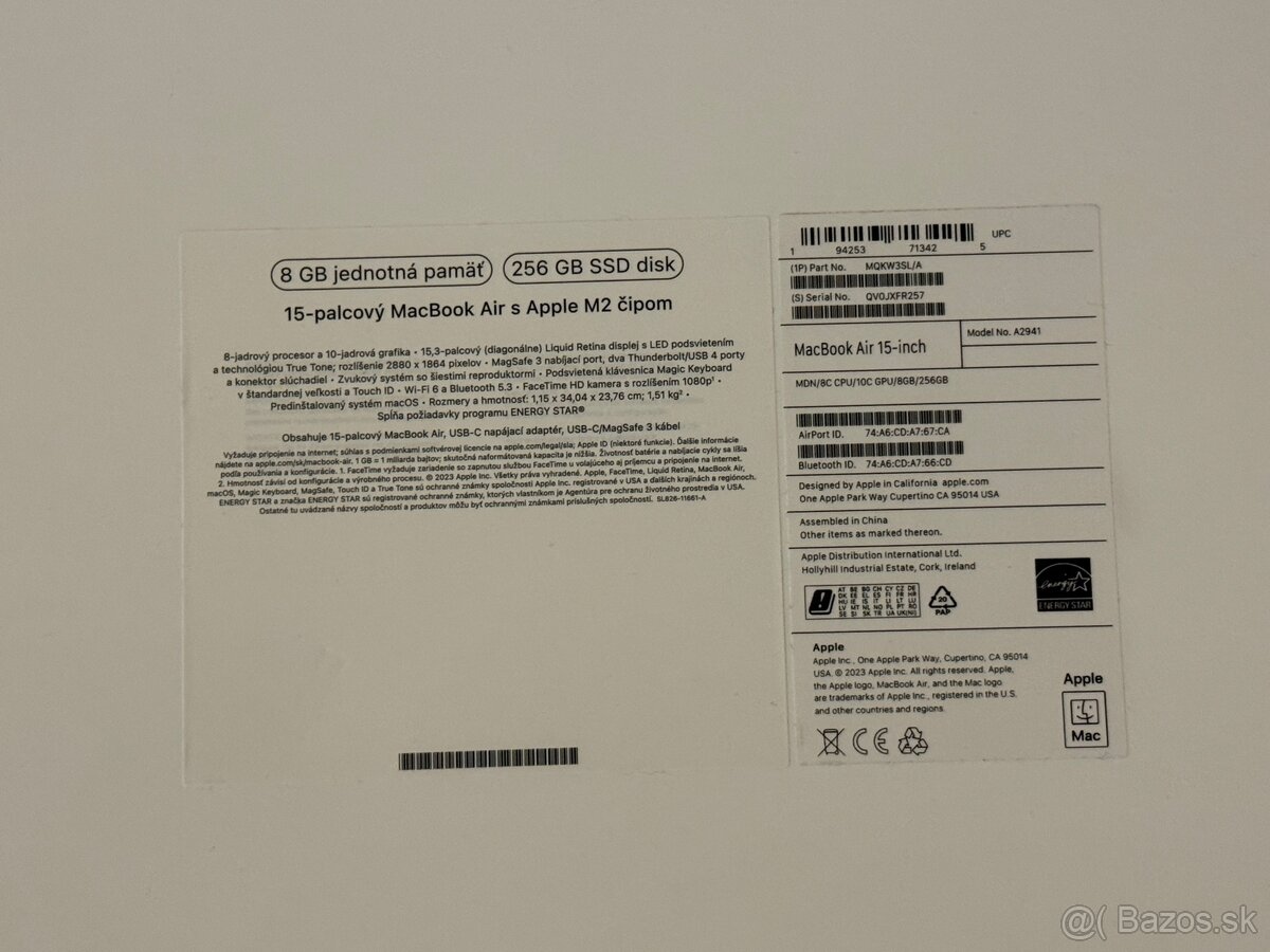 Macbook Air 15 M2 |TOP stav|✨Záruka - 7