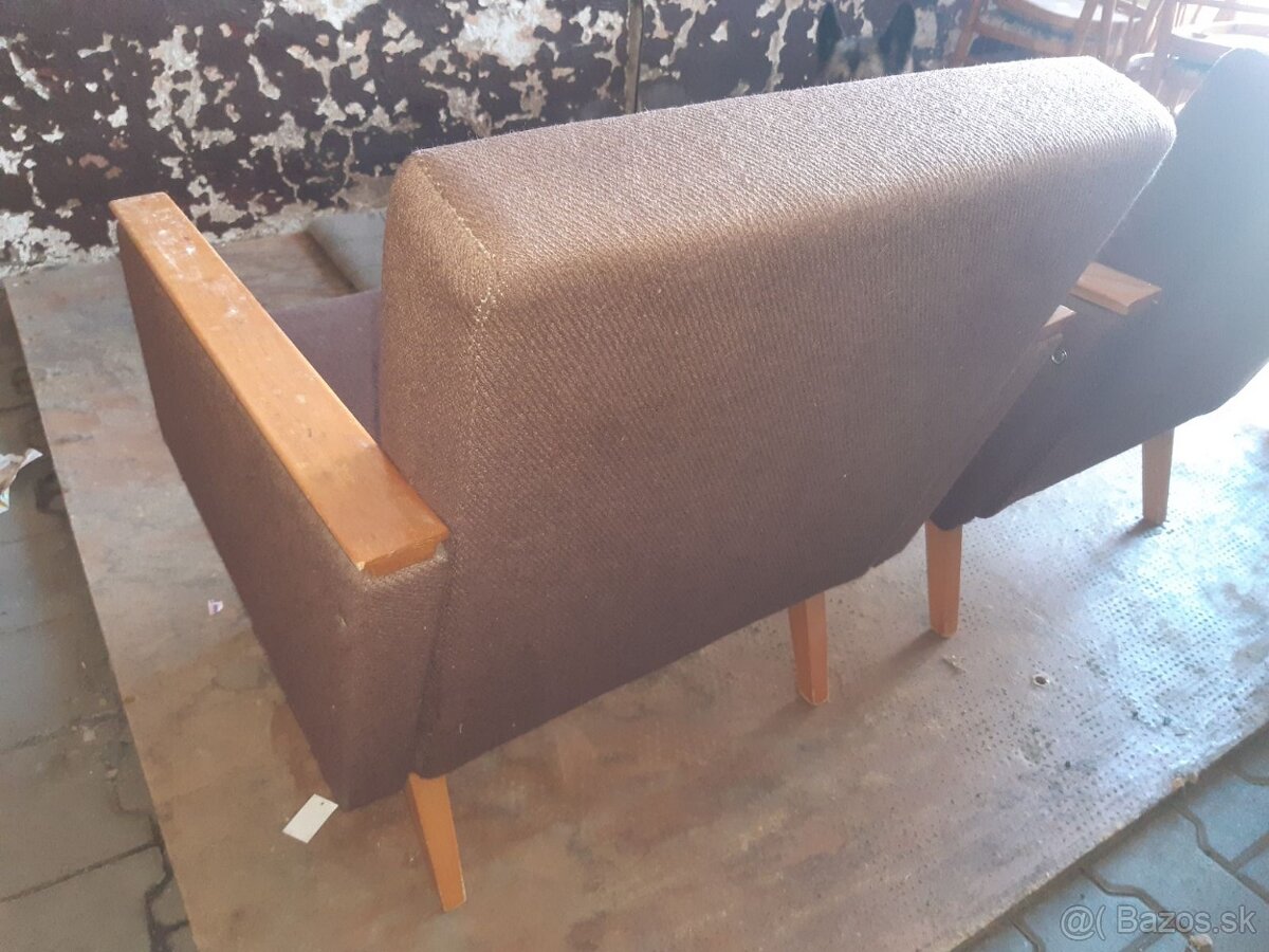 Kreslá RETRO rôzne, zelené, hnedé, modré, červené - 7