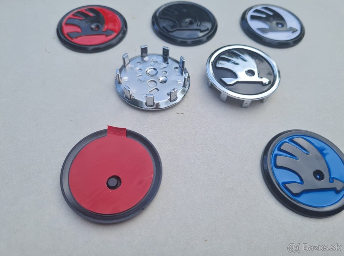 ŠKODA LOGO do volantu 43mm CHROM - 7