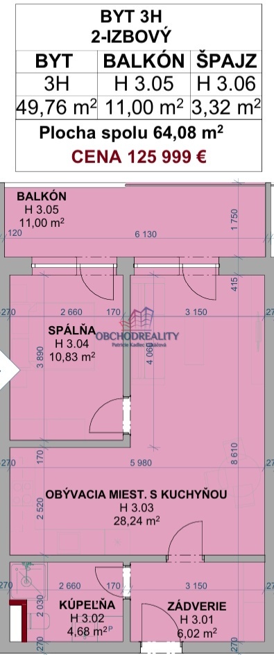 GREEN SIDE IX. - 2 - izbové byty s balkónmi - 7