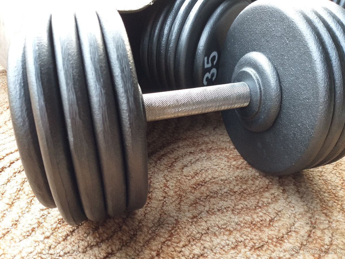 Profi pevné jednoruční činky 2,5-100kg NOVÉ - 7