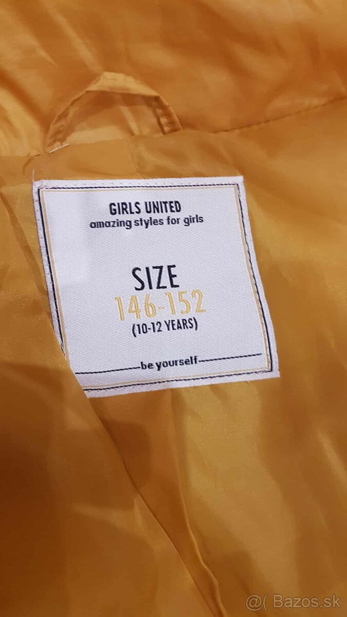 dievčenská zimná bunda v. 146/152, Takko - 7