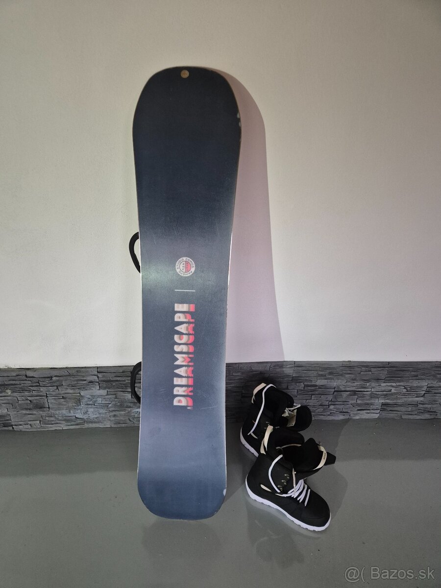 Snowboard 135 cm s topánkami - 7