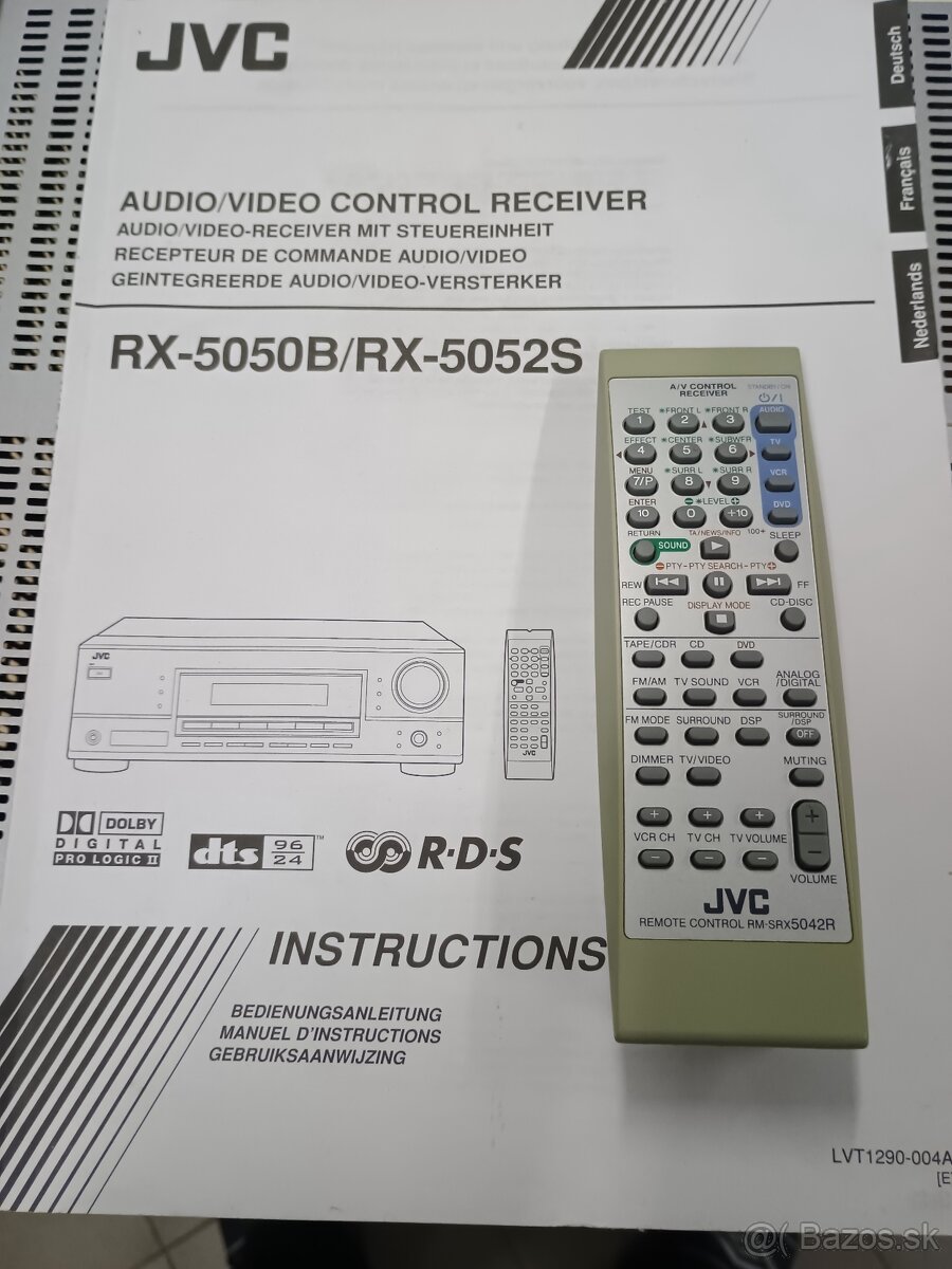 AV receiver, zosilňovač JVC rx-5052s - 7