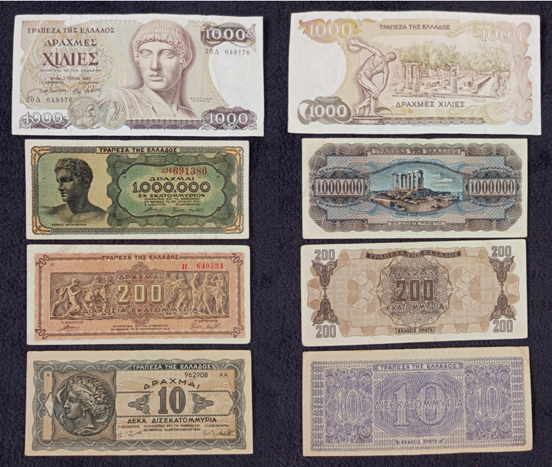 Bankovky Španielsko a Grecko - 7