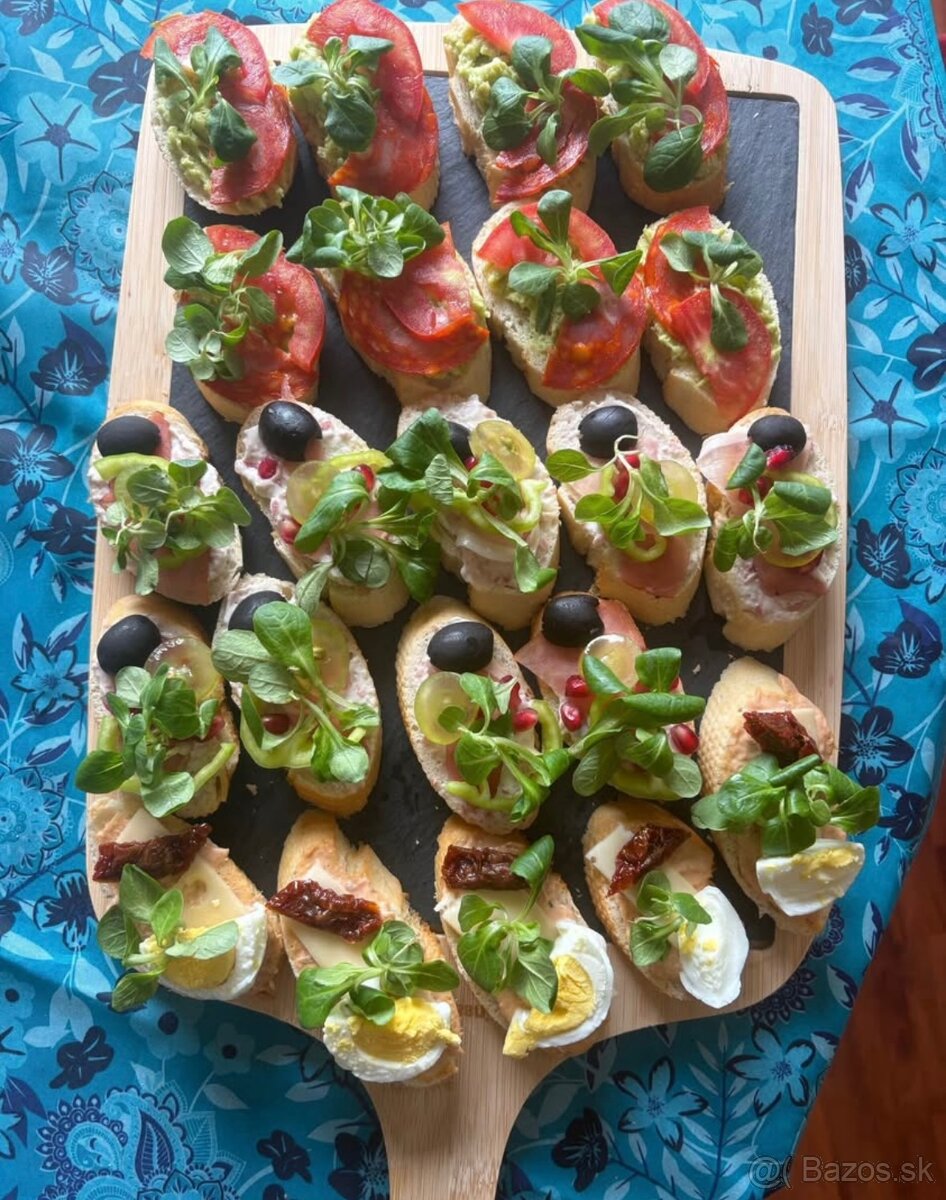 Obložené kanapky,chlebíčky,lokše a kombinované obložené misy - 7