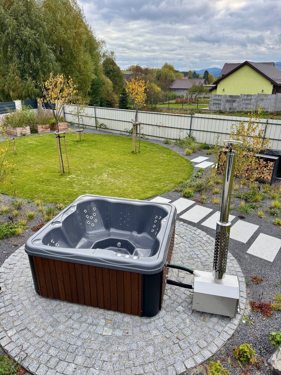 Štvorcová kúpacia kaďa, vírivka, jacuzzi - 7