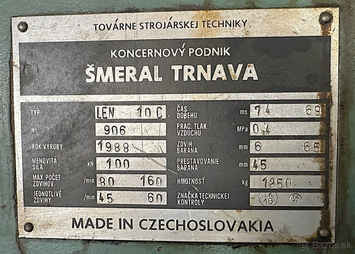 Lis výstředníkový LEN 10 C - 7