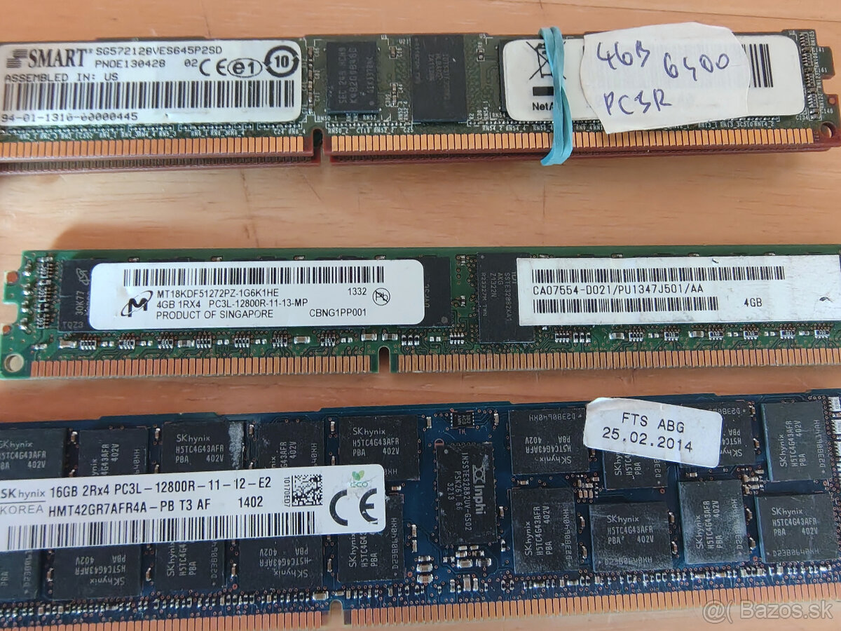 Serverové DDR3 RAM Pamäte - BULK - 7