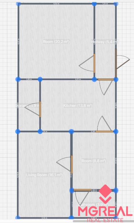 Na predaj 3 i RD Partizánske – Veľké Bielice pozemok 856 m2 - 7