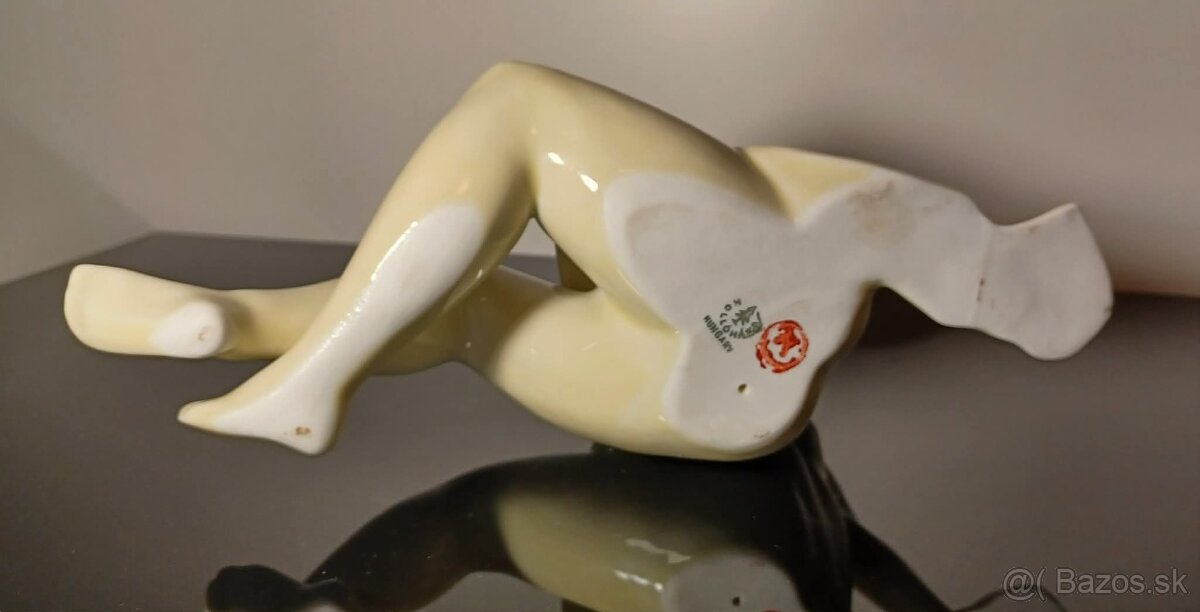 Nádherná stará zberateľská porcelánová soška Akt - 7