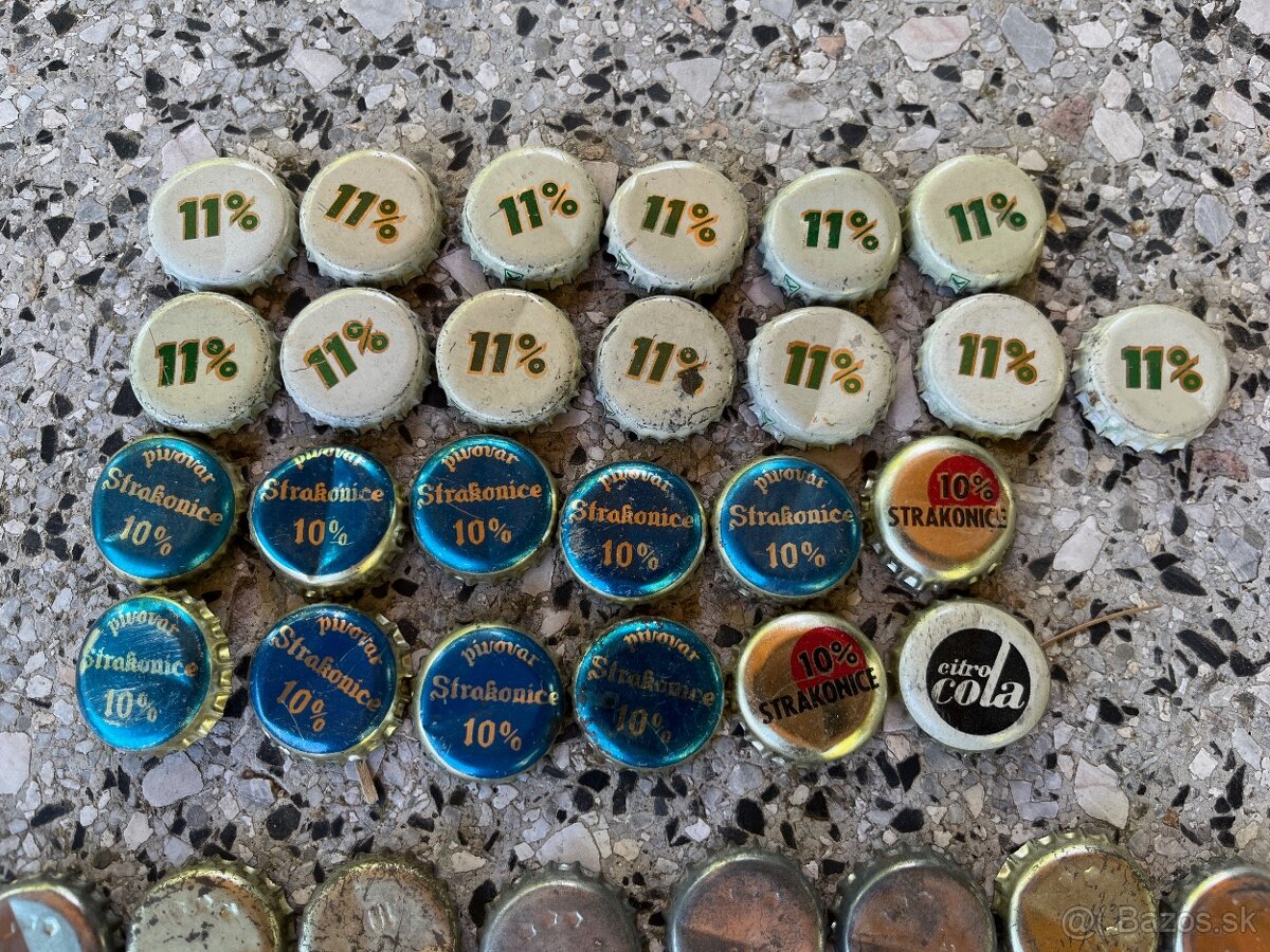 Retro víčka od limonád a piva - 7