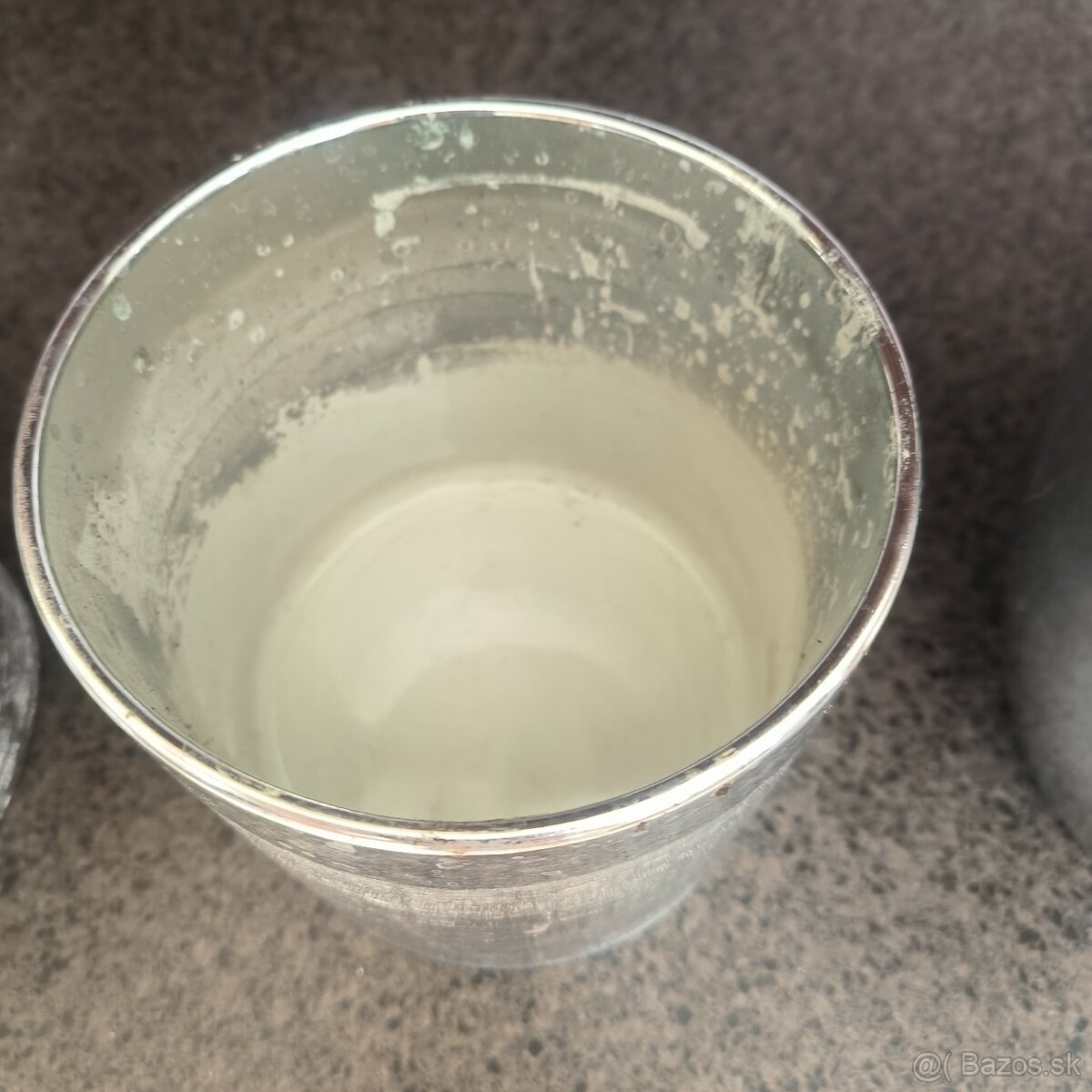 Kvetináče strieborné keramické - 7