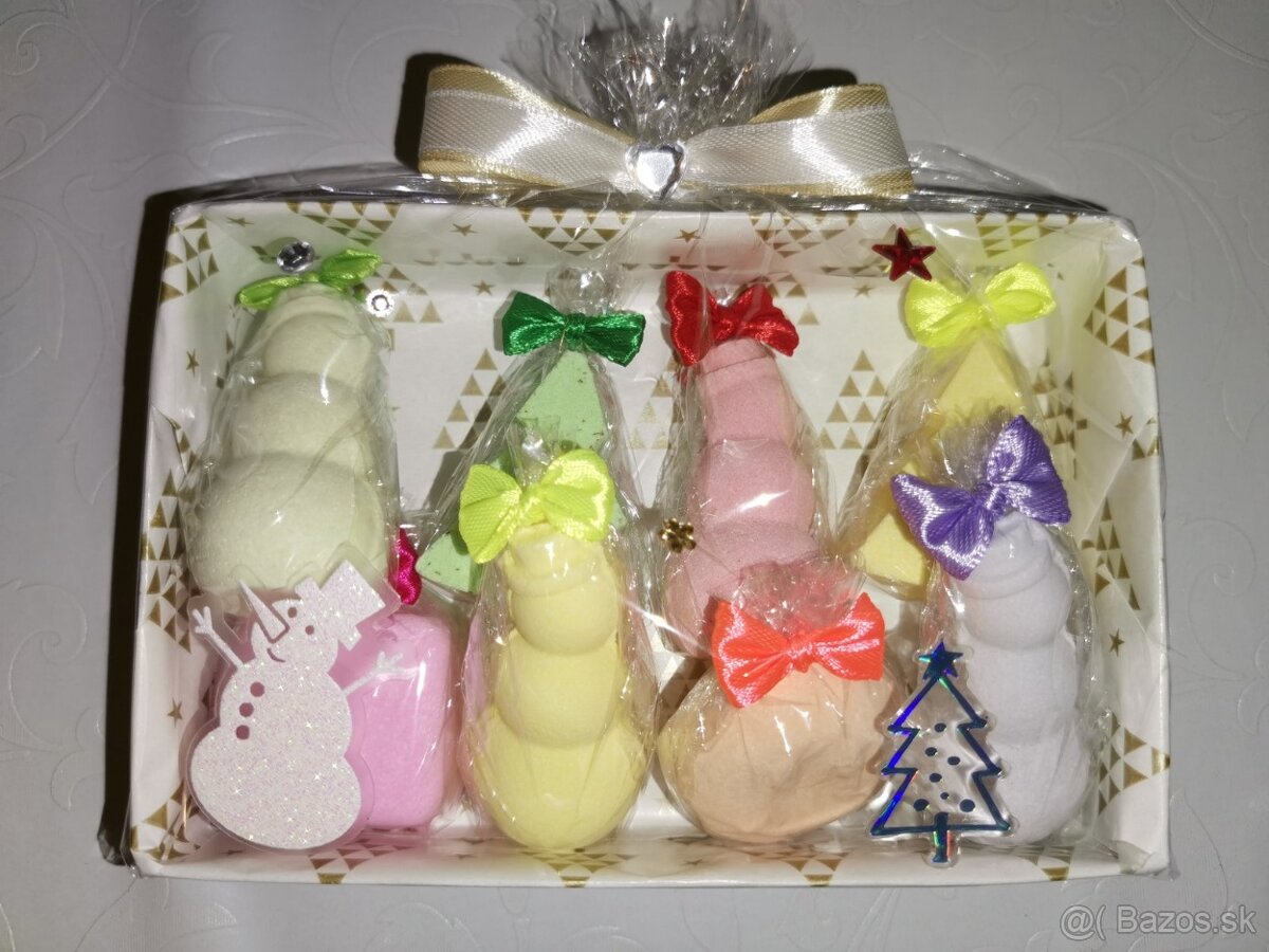 Malá darčeková Vianočná sada šumiviek do kúpeľa - 7